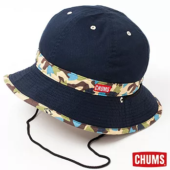 【CHUMS】雙面風格漁夫帽海軍藍/迷彩