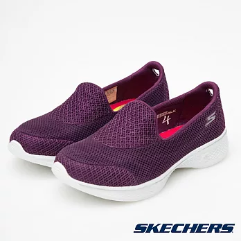 SKECHERS 女款 Go Walk 4 健走鞋14170 RAS / 美國品牌、輕量、避震、運動休閒鞋US8樹莓紅