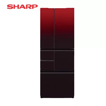 ［SHARP 夏普］501公升 日本原裝六門對開冰箱-星鑽紅 SJ-GT50BT-R星鑽紅