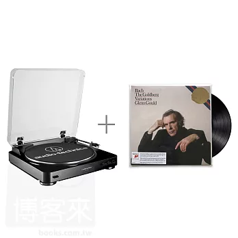鐵三角AT-LP60黑色 黑膠唱盤 + 巴哈《郭德堡變奏曲》/ 顧爾德 (1981年錄音) LP 黑膠唱片 優惠合購組