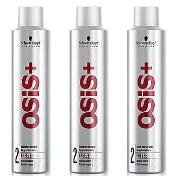 Schwarzkopf 施華蔻 OSiS+ 黑旋風/黑炫風 2號 急凍定型霧500ml 3入