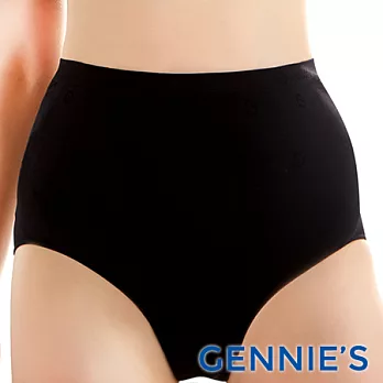 【Gennies奇妮】一體成型透氣無痕孕婦高腰內褲FREE黑