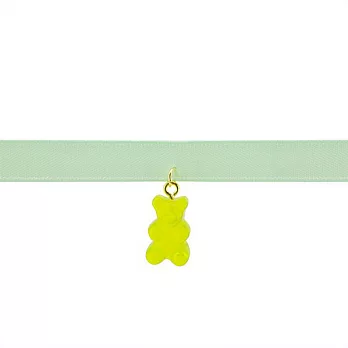 Snatch 小熊軟糖QQ手作邱可頸鍊 - 萊姆熊 / Snatch QQ Gummy Bear Handmade Choker - Lime Green