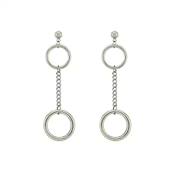 Snatch 拉環運動會圈圈鋼耳環 / Artistic Gymnastics Steel Hoop Earrings