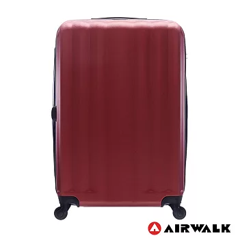 AIRWALK LUGGAGE - 海岸線系列 BoBo經濟款ABS硬殼拉鍊28吋行李箱 - 熱點紅28吋