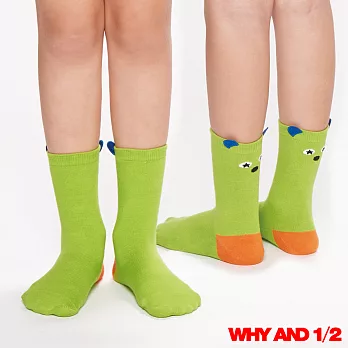 WHY AND 1/2 普普熊造型短襪 多色可選03綠色