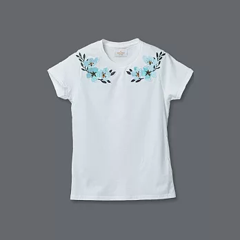 【U】LOUIS LIN & AN - Pear Blossom Embroidered Fashion Top 梨花刺繡上衣(限定色)S白色