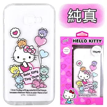 【Hello Kitty】Samsung Galaxy A7 (2017) 5.7吋 彩繪空壓手機殼(純真)