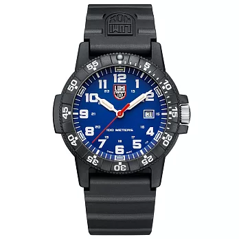 LUMINOX 雷明時SEA TURTLE 0320海龜系列腕錶-藍x白時標/44mm