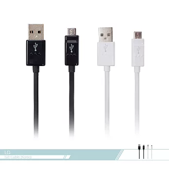 LG樂金 原廠G3 Micro USB 數據傳輸充電線 各廠牌適用【韓製】黑色