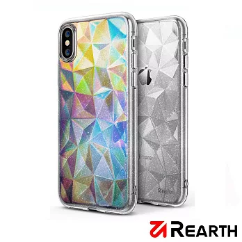 Rearth Apple iPhone X (Air Prism) 晶鑽保護殼亮銀