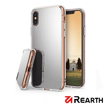 Rearth Apple iPhone X (Ringke Mirror) 鏡面保護殼銀