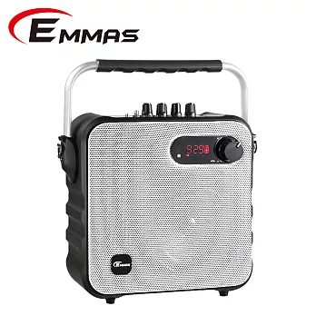 EMMAS 移動式藍芽喇叭/教學無線麥克風 (T-58)福利品白色