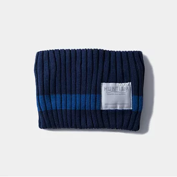 【 HUNTISM 日本職人帽子品牌】Lined Head Band / Navy 毛帽 (藍色)