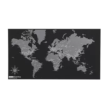LOCUS軌跡世界地圖黑色