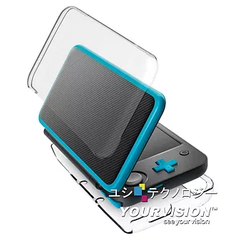 2DS LL / XL 專用水漾晶透保護硬殼 透明殼