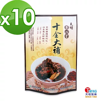 【天明製藥】醫心堂十全大補-秋冬進補藥膳便利包(60g/包)*10入組