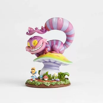 《Enesco精品雕塑》愛麗絲Q版妙妙貓蘑菇塑像-Cheshire Cat(The World of Miss Mindy)