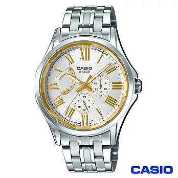CASIO卡西歐賽車儀表板設計帥氣風格石英腕錶 MTP-E311DY-7A
