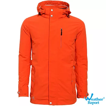 【北歐Weather Report】AIRTECH防水透濕保暖鋪棉外套-男款XL橘