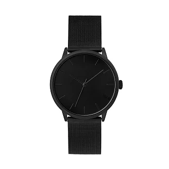 Chpo Brand 瑞典手錶品牌 - The Nuge系列 黑錶盤 - 黑米蘭帶可調式