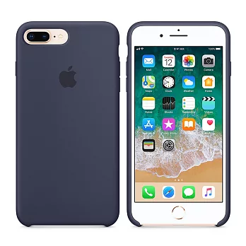 Apple 原廠 iPhone 8 Plus / 7 Plus case 適用 矽膠保護殼-午夜藍