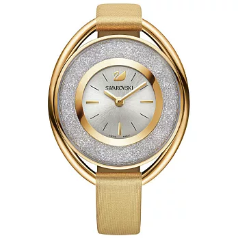 施華洛世奇SWAROVSKI 水晶的極致選擇時尚優質秀麗腕錶-玫瑰金+土耳其黃-5158972