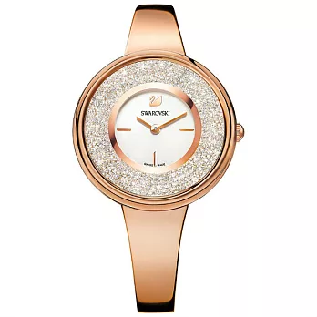 施華洛世奇SWAROVSKI 水晶的婀娜身段時尚優質秀麗腕錶-玫瑰金-5269250