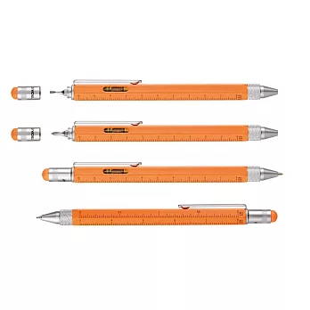 [TROIKA] 多功能工具筆(多色可選)橘色