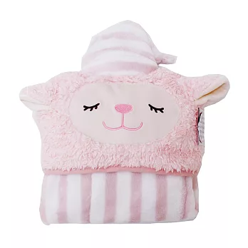 【U】Kanaii Boom - 粉色小羊條紋披毯