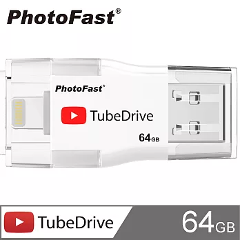 PhotoFast i-FlashDrive雙頭龍 TubeDrive 64G64G-4205