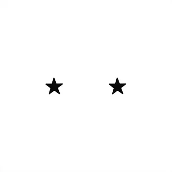 Snatch 黑星星磁鐵迷你耳夾 / Black Star Mini Ear Clips