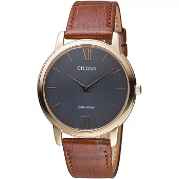 星辰 CITIZEN GENT’S系列低斂風尚光動能超薄腕錶 AR1133-15H