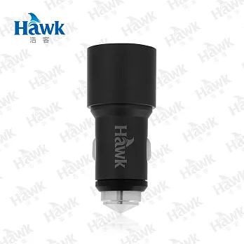 Hawk 雙USB藍牙車用充電器 FM數位式對頻(01-HBT625)黑色