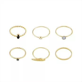 Snatch 小公主珠寶盒戒指組 - 金 / Little Princess Jewelry Box Ring Set - Gold