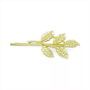 Snatch 小金枝玉葉髮夾-金 / Mini Bay Leaves Hair Clips - Gold 6cm