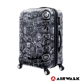 AIRWALK LUGGAGE - 精彩歷程 環郵世界行李箱24吋 - 遊玩靚黑