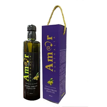 澳洲 AMOR 獨立莊園頂級冷壓初榨橄欖油 500ml 單入時尚禮盒組