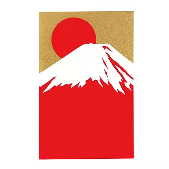 璀璨紅富士山高級和紙【Hallmark-卡片 經典和風/多用途】