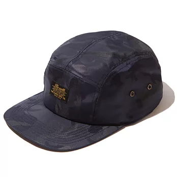 韓國包袋品牌THE EARTH － J.Q CAMO CAMP CAP (Navy) 防潑水五分割帽 (海軍藍迷彩)