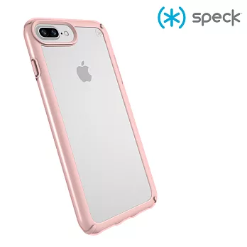 Speck Presidio SHOW iPhone 8+/7+/6S+/6+ 透明背蓋防摔保護殼-透明/玫瑰金
