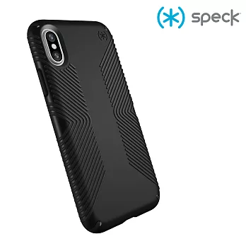 Speck Presidio Grip iPhone X 纖薄防手滑防摔保護殼-黑色