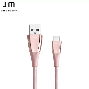 Just Mobile ZinCable 1.5米鋅合金編織傳輸線-粉色