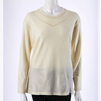 【U】COOCHAD - 輕薄圓領保暖羊毛衣(女款,六色可選)S - 白色