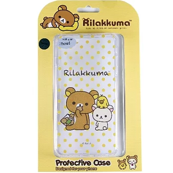 Rilakkuma 拉拉熊/懶懶熊 Apple iPhone 6 (4.7吋) 彩繪透明保護軟套-點點好朋友