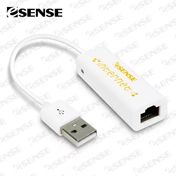 Esense USB 2.0 轉 RJ-45網路轉接器(01-RJU166)