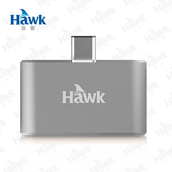 Hawk Type-C to雙USB2.0 OTG轉接器(01-TCA020)鐵灰色