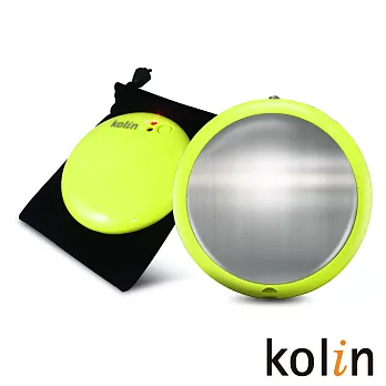 Kolin歌林LED照明兩段溫控輕量馬卡龍充電式暖蛋KFH-KUB06芥末綠