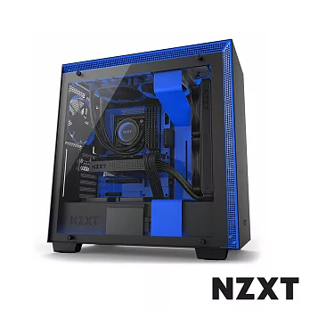 【NZXT 恩傑】H700i 智慧型電腦機殼黑藍色