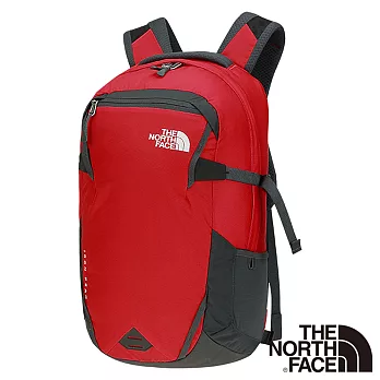 【The North Face】28L 15吋電腦背包紅/瀝灰